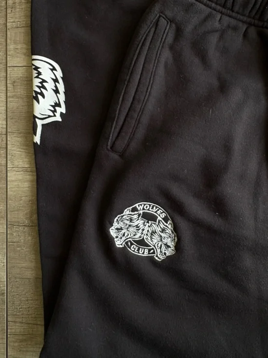Darc Sport Black Joggers with White Logo - Picture 3 of 4